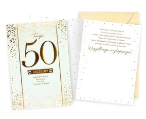 KARNET B6 URODZINY 50