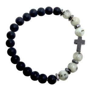 BRANSOLETKA Z KAMIENIEM NATURALNYM - AGATEM