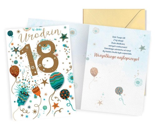 Karnet Urodziny 18
