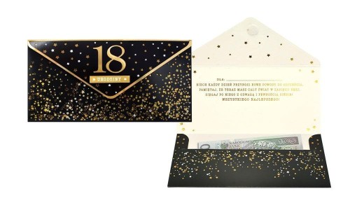 Koperta podarunkowa Urodziny 18