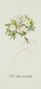 KARNET URODZINY DL U16 - BUKIET JASNY