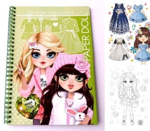 WYCINANKI KOLOROWANKI LALKI - ZIELONE FRESH