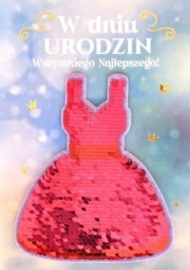 KARNET URODZINY CEKINY