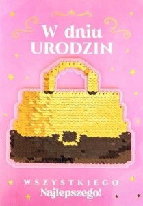 KARNET URODZINY CEKINY