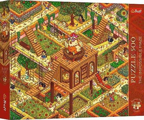 Puzzle 500 Śmieszne kurczaki TREFL, Trefl