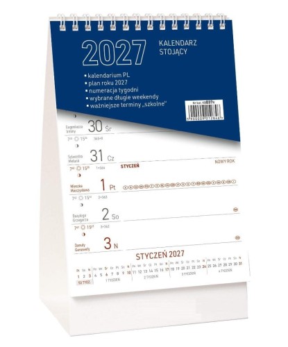 Kalendarz stojący tygodniowy