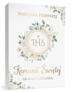 PAMIĄTKA KOMUNIA PUDEŁKO A4 + KSIĄŻKA