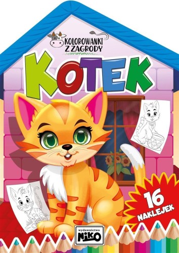 Kolorowanki z zagrody. Kotek, Artur Rajch