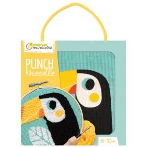 ZESTAW PUNCH NEEDLE TUKAN 13CM, CLAIREFONTAINE