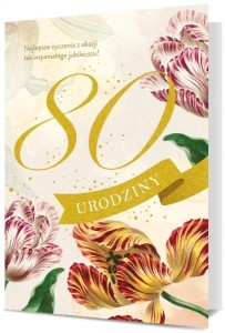 KARNET URODZINY 80 K. B6-1908
