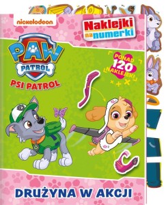 PSI PATROL. NAKLEJKI NA NUMERKI. DRUŻYNA W AKCJI