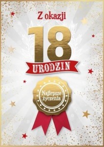 KARNET URODZINY 18