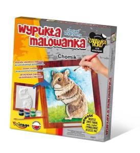 WYPUKŁA MALOWANKA FUTRZAKI - CHOMIK, MIRAGE HOBBY