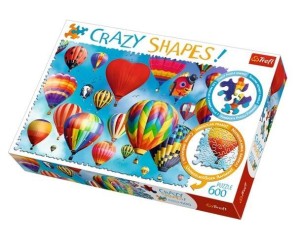PUZZLE 600 CRAZY SHAPES KOLOROWE BALONY TREFL