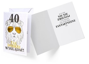 KARNET B6 GS-007 URODZINY 40 LEW
