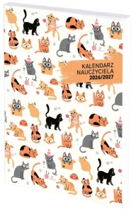 KALENDARZ NAUCZ. A5 TYG. PCV KOTY