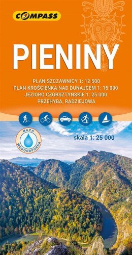 Mapa - Pieniny 1:25 000, praca zbiorwa