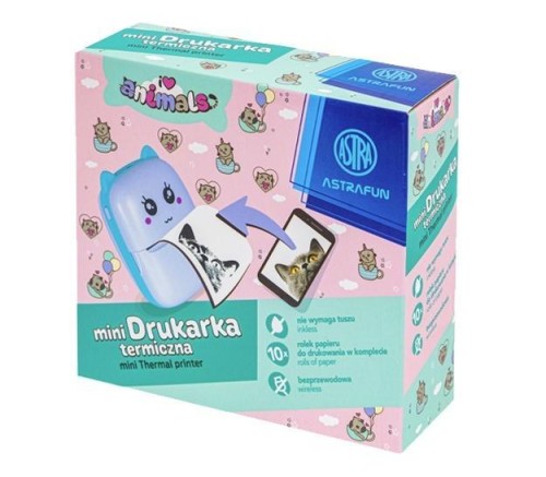 Drukarka termiczna + 10 rolek papieru ASTRA