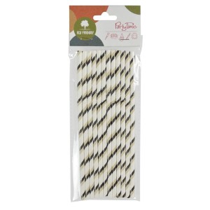 SŁOMKI PAPIEROWE ŁAMANE 12SZT