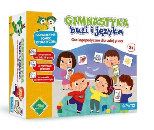 Gimnastyka buzi i języka. Gra logopedyczna, Trefl