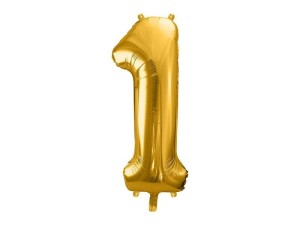 BALON FOLIOWY 1 86CM ZŁOTY