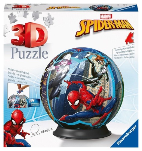 Puzzle 3D 72 Kula: Spiderman, Ravensburger