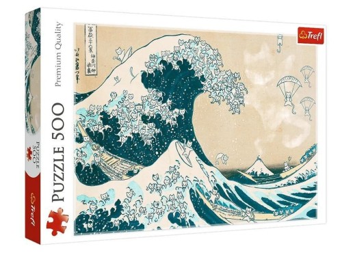Puzzle 500 Wielka kocia fala TREFL, Trefl