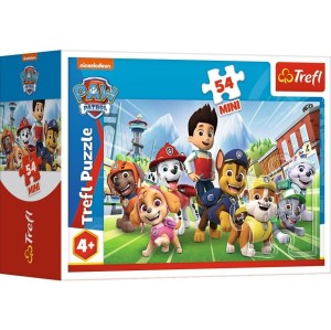 PUZZLE 54 MINI BĄDŹ JAK PSI PATROL 1 TREFL, TREFL