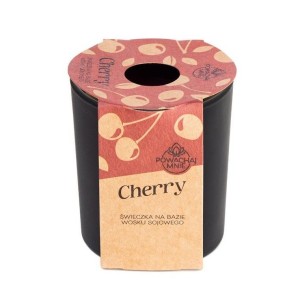 ŚWIECZKA SOJOWA POWĄCHAJ MNIE CHERRY CZARNY 130ML