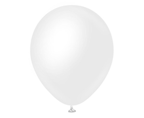 Balony opalizujące satin śnieżnobiałe 28cm 50szt
