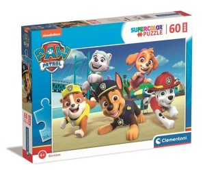 PUZZLE 60 MAXI SUPER KOLOR PAW PATROL, CLEMENTONI