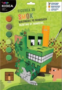 FIGURKA 3D MALOWANIE PO NUMERACH SMOK KIDEA