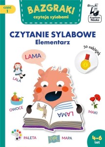 KAPITAN NAUKA BAZGRAKI CZYTAJĄ SYLABAMI ELEMENTARZ