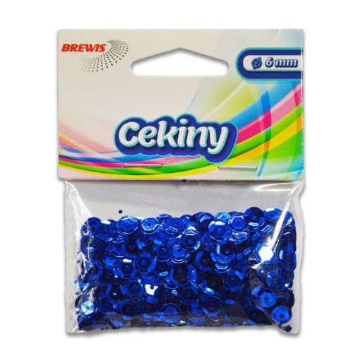Cekiny błyszczące B 190 niebieski