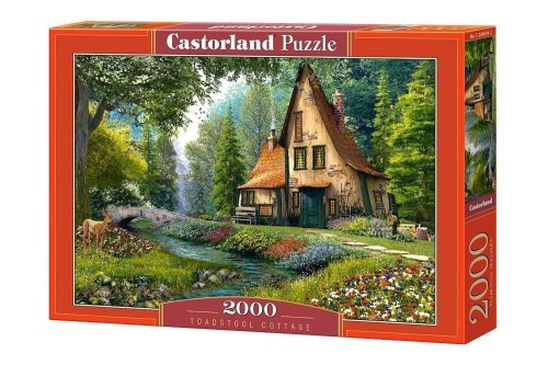 Puzzle 2000 Toadstool Cottage CASTOR, Castorland