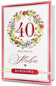 KARNET ROCZNICA ŚLUBU 40