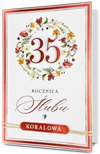KARNET ROCZNICA ŚLUBU 35