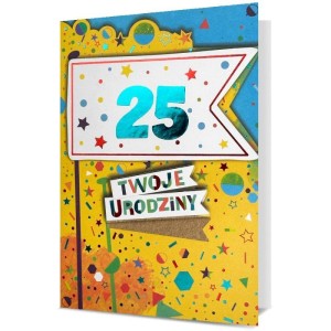 KARNET B6 URODZINY (WYMIENNE CYFRY)