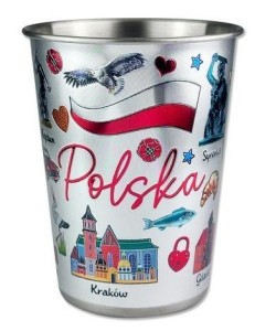 METALOWY KUBEK POLSKA 250ML ILP-KUB-M-PL-01