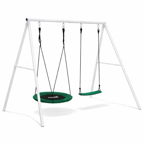 Huśtawka ogrodowa bocianie gniazdo 2w1, Leantoys