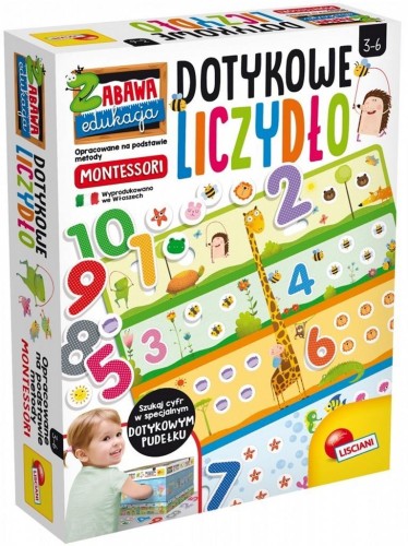 Montessori + Dotykowe liczydełko, Lisciani