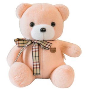 MASKOTKA PRZYTULANKA MIŚ KREMOWY 23CM, LEANTOYS