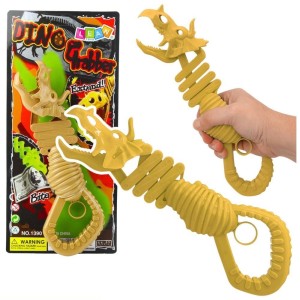 GRYZĄCY SZKIELET DINOZAURA PISTOLET CHWYTAK BRĄZ