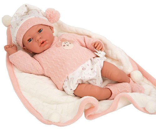 Lalka hiszpańska bobas z 14 dźwiękami 40cm, Arias