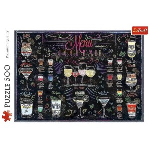 PUZZLE 500 KARTA DRINKÓW TREFL, TREFL