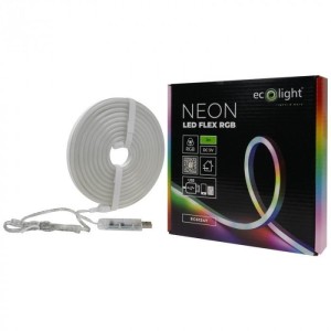 TAŚMA LED NEON RGB DC5V USB 3M