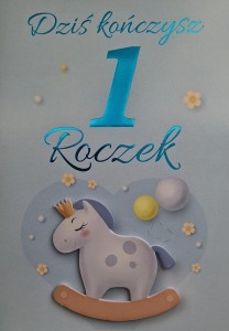 KARNET URODZINY ROCZEK CHŁOPIEC