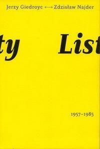 LISTY 1957-1985, JERZY GIEDROYĆ, ZDZISŁAW NAJDER