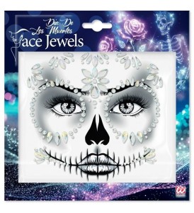 KRYSZTAŁKI NA TWARZ - CZASZKA DIA DE LOS MUERTOS