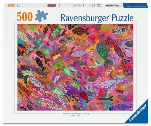 PUZZLE 500 FISH IN FUCHSIA, RAVENSBURGER